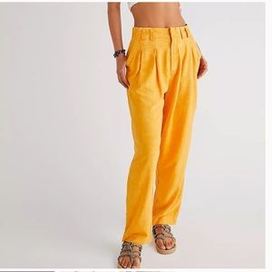 Free People Yellow Pants